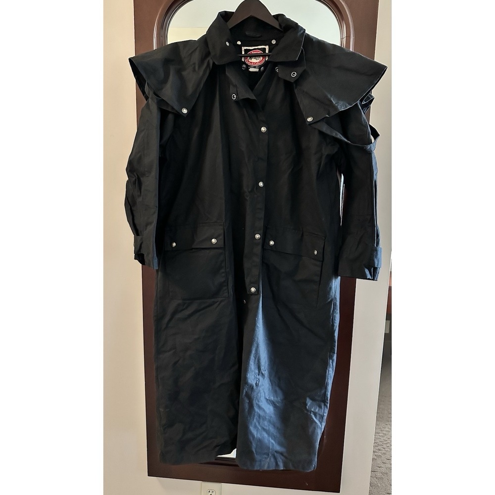 The Australian Outback Collection‎ Unisex Long Oilskin Drover Cowboy Rain Duster